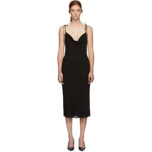 Elegant Black Midi Dress